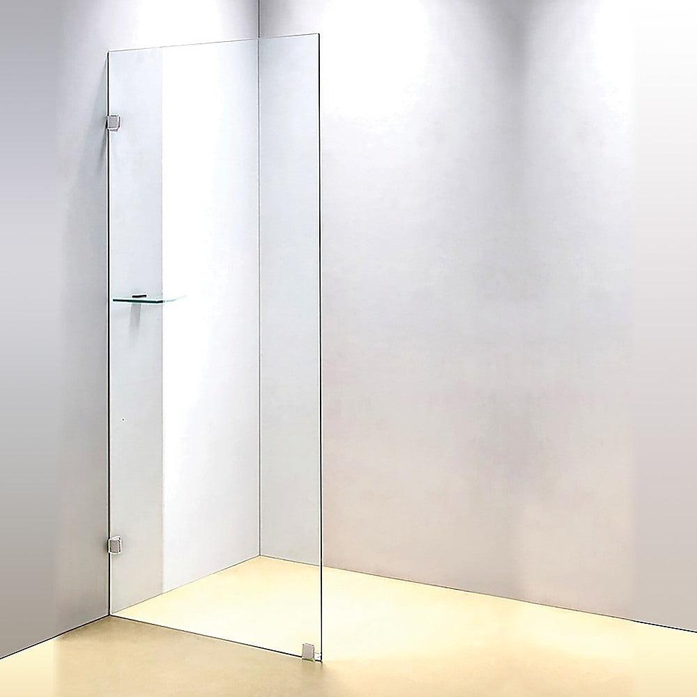 Buy 700 x 2100mm Frameless 10mm Safety Glass Shower Screen discounted | Products On Sale Australia