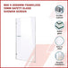 Buy 800 x 2000mm Frameless 10mm Safety Glass Shower Screen discounted | Products On Sale Australia