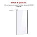 Buy 1000 x 2000mm Frameless 10mm Safety Glass Shower Screen discounted | Products On Sale Australia