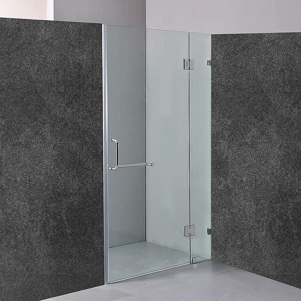 Buy 120 x 200cm Wall to Wall Frameless Shower Screen 10mm Glass By Della Francesca discounted | Products On Sale Australia