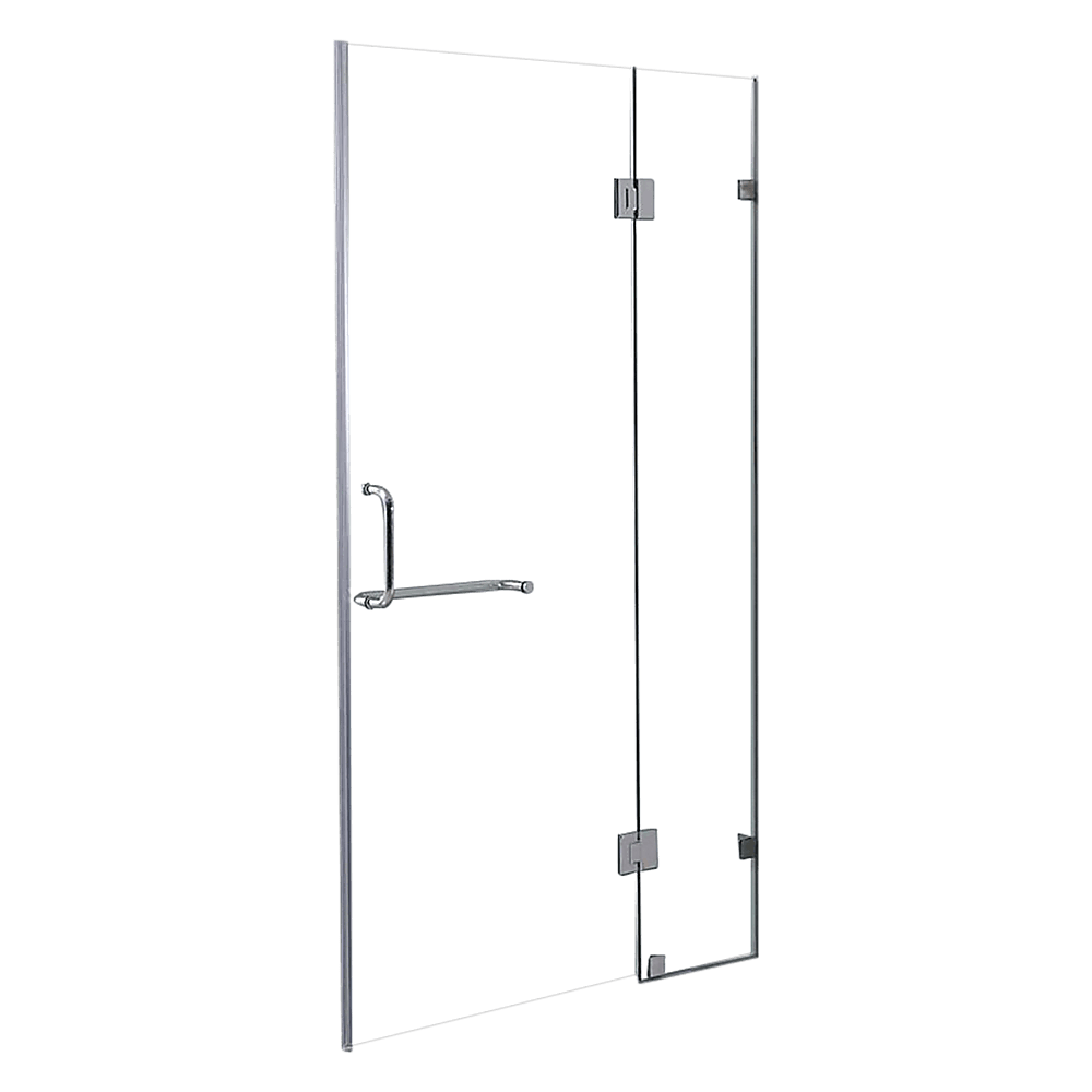 Buy 120 x 200cm Wall to Wall Frameless Shower Screen 10mm Glass By Della Francesca discounted | Products On Sale Australia