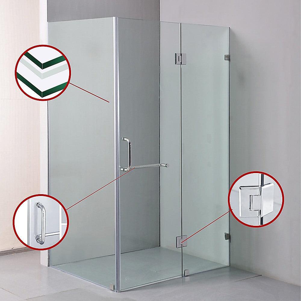 Buy 1200 x 900mm Frameless 10mm Glass Shower Screen By Della Francesca discounted | Products On Sale Australia