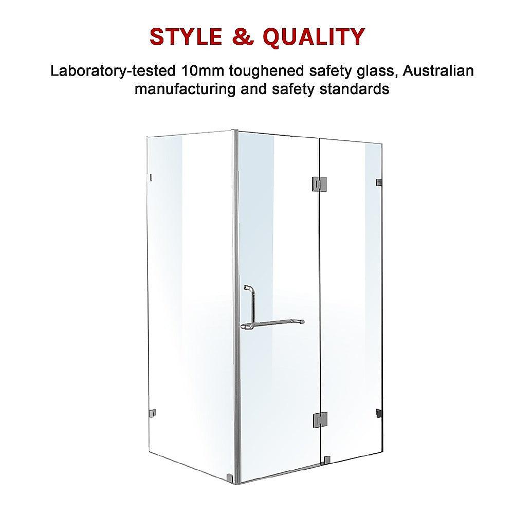 Buy 1200 x 900mm Frameless 10mm Glass Shower Screen By Della Francesca discounted | Products On Sale Australia