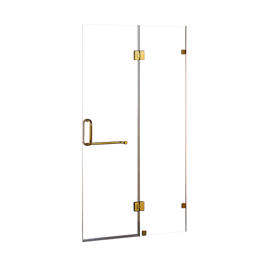 Buy 120 x 200cm Wall to Wall Frameless Shower Screen 10mm Glass By Della Francesca discounted | Products On Sale Australia