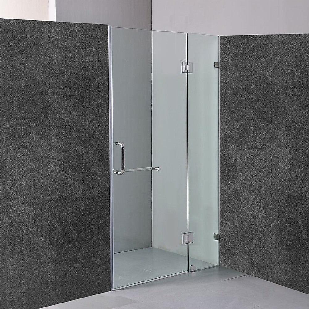 Buy 110 x 200cm Wall to Wall Frameless Shower Screen 10mm Glass By Della Francesca discounted | Products On Sale Australia