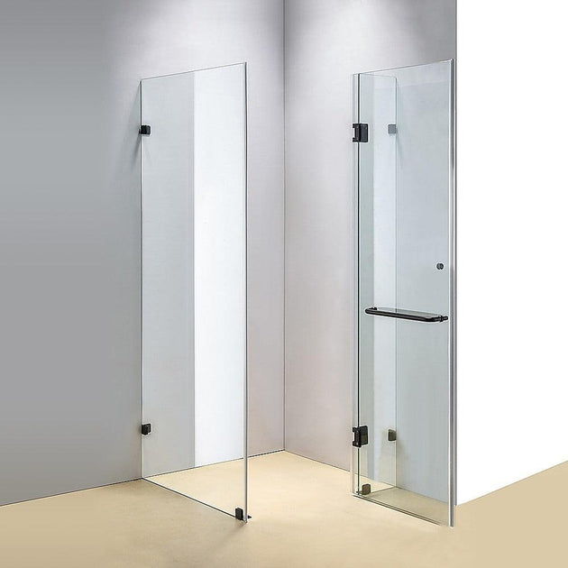 1100 x 1000mm Frameless 10mm Glass Shower Screen By Della Francesca Products On Sale Australia | Furniture > Bathroom Category