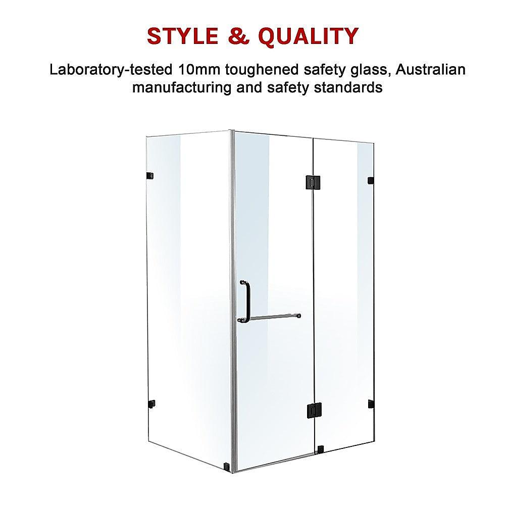 Buy 1200 x 1000mm Frameless 10mm Glass Shower Screen By Della Francesca discounted | Products On Sale Australia