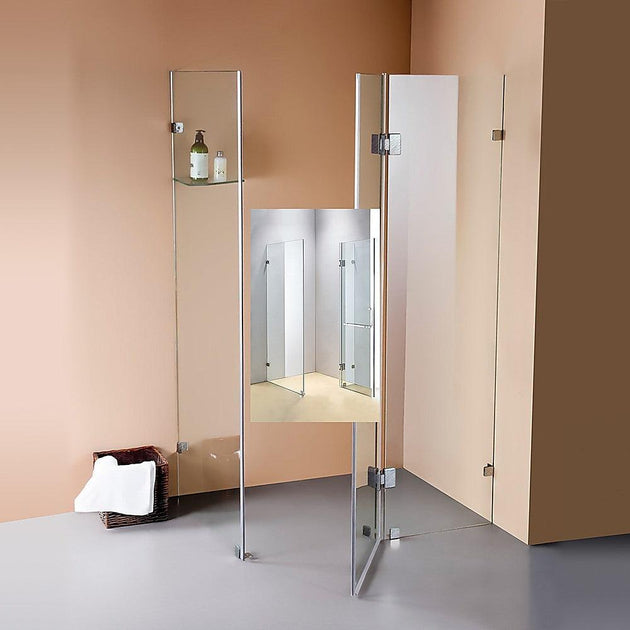 Buy 1100 x 900mm Frameless 10mm Glass Shower Screen By Della Francesca discounted | Products On Sale Australia