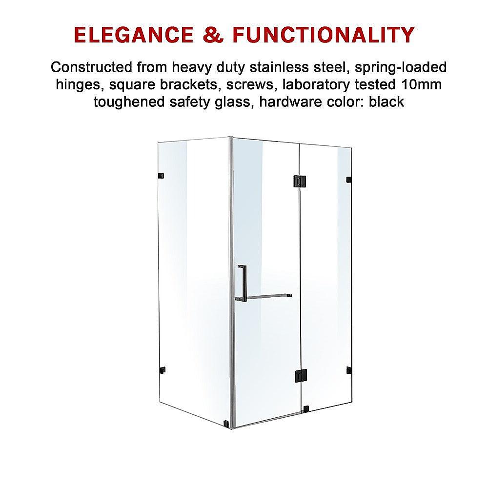 Buy 1200 x 1000mm Frameless 10mm Glass Shower Screen By Della Francesca discounted | Products On Sale Australia