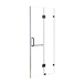 Buy 110 x 200cm Wall to Wall Frameless Shower Screen 10mm Glass By Della Francesca discounted | Products On Sale Australia