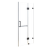 Buy 100 x 200cm Wall to Wall Frameless Shower Screen 10mm Glass By Della Francesca discounted | Products On Sale Australia