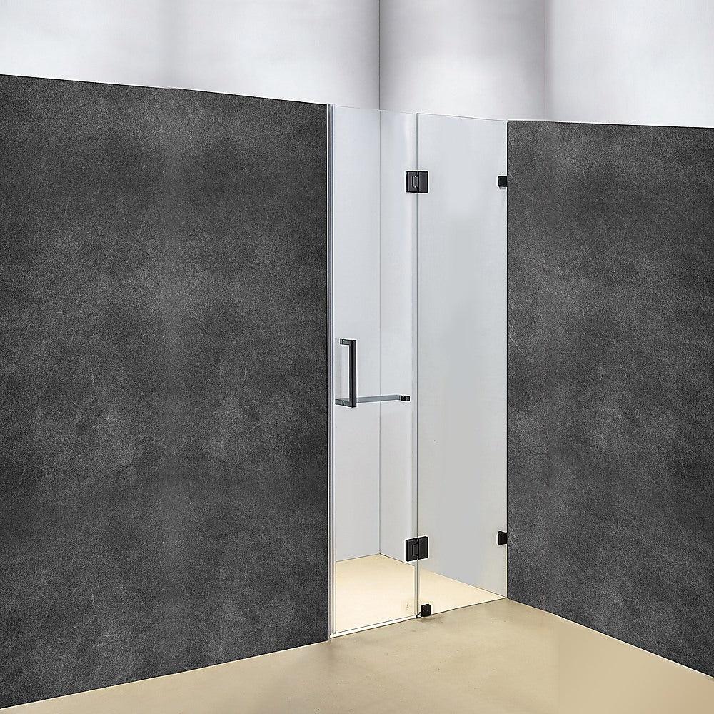 Buy 120 x 200cm Wall to Wall Frameless Shower Screen 10mm Glass By Della Francesca discounted | Products On Sale Australia