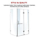 Buy 1100 x 900mm Frameless 10mm Glass Shower Screen By Della Francesca discounted | Products On Sale Australia