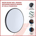 Buy 80cm Round Wall Mirror Bathroom Makeup Mirror by Della Francesca discounted | Products On Sale Australia