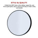 Buy 90cm Round Wall Mirror Bathroom Makeup Mirror by Della Francesca discounted | Products On Sale Australia