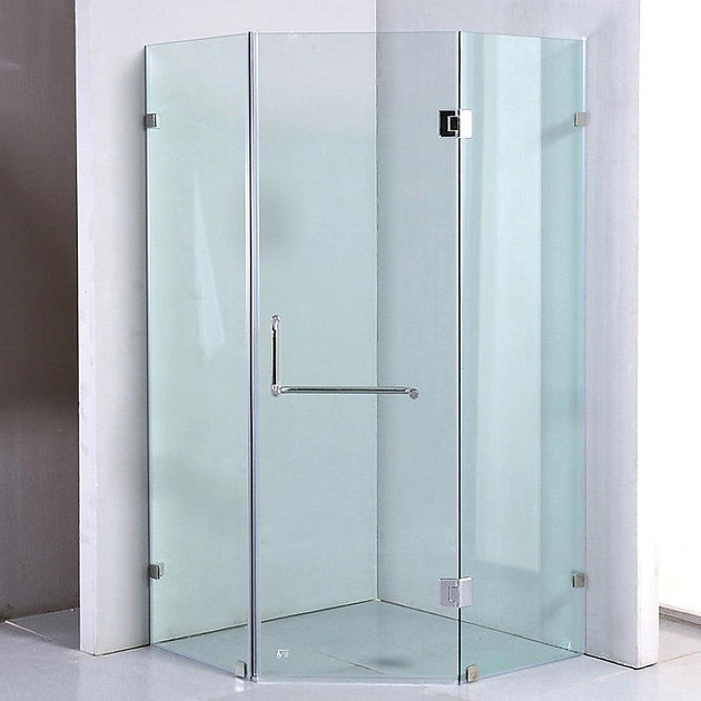 1000 x 1000mm Frameless 10mm Glass Shower Screen By Della Francesca Products On Sale Australia | Furniture > Bathroom Category