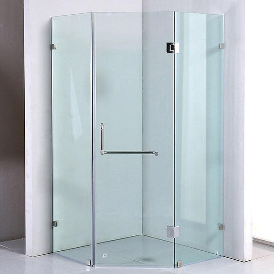 Buy 900 x 900mm Frameless 10mm Glass Shower Screen By Della Francesca discounted | Products On Sale Australia