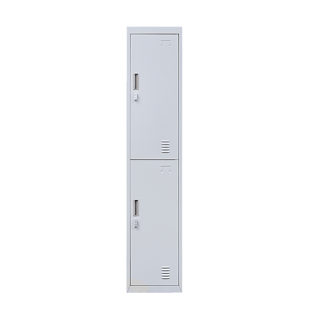 Buy 2-Door Vertical Locker for Office Gym Shed School Home Storage discounted | Products On Sale Australia