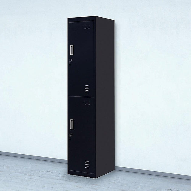 Buy 2-Door Vertical Locker for Office Gym Shed School Home Storage discounted | Products On Sale Australia