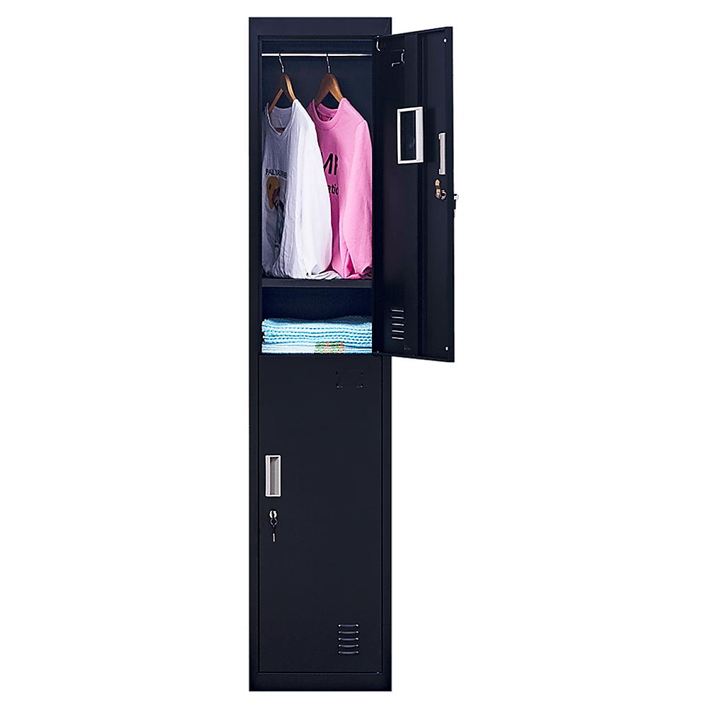 Buy 2-Door Vertical Locker for Office Gym Shed School Home Storage discounted | Products On Sale Australia