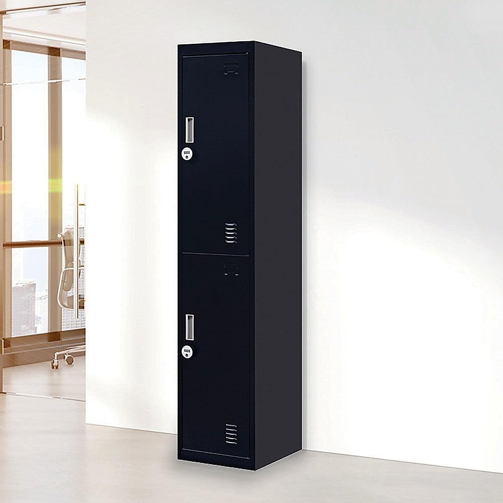 Buy 2-Door Vertical Locker for Office Gym Shed School Home Storage discounted | Products On Sale Australia