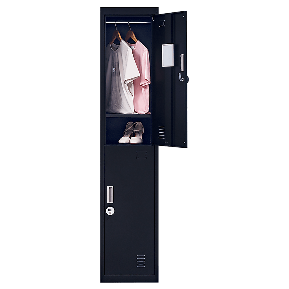 Buy 2-Door Vertical Locker for Office Gym Shed School Home Storage discounted | Products On Sale Australia