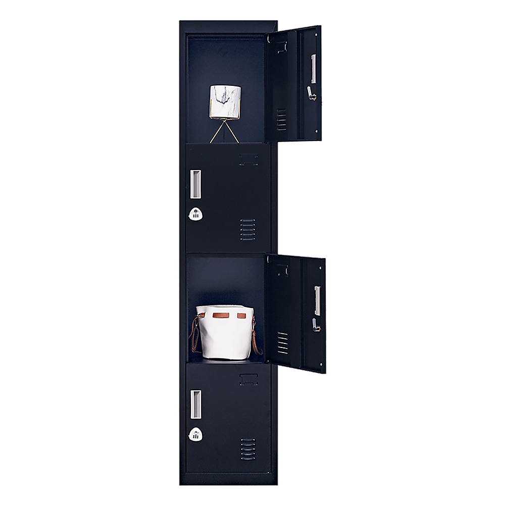 Buy 4-Door Vertical Locker for Office Gym Shed School Home Storage discounted | Products On Sale Australia