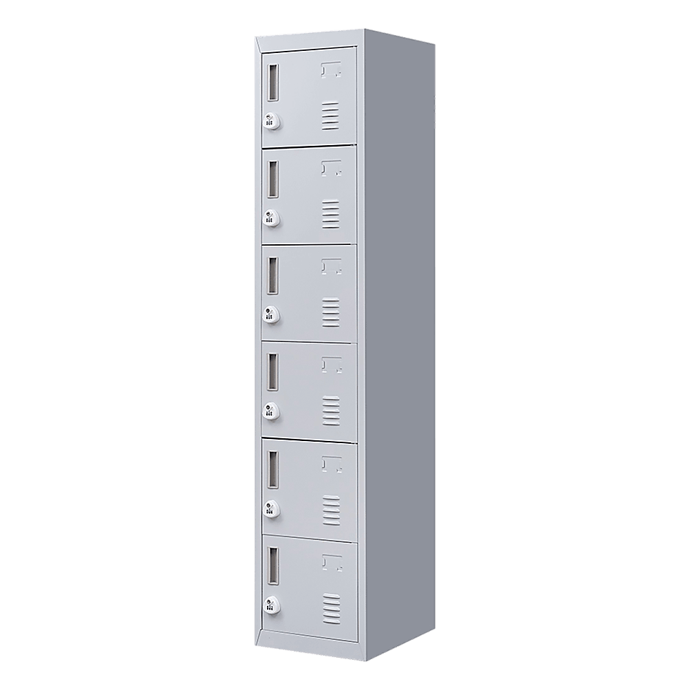 Buy 6-Door Locker for Office Gym Shed School Home Storage discounted | Products On Sale Australia