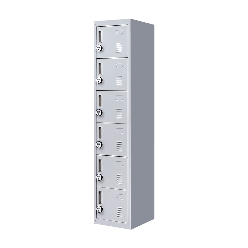 Buy 6-Door Locker for Office Gym Shed School Home Storage discounted | Products On Sale Australia