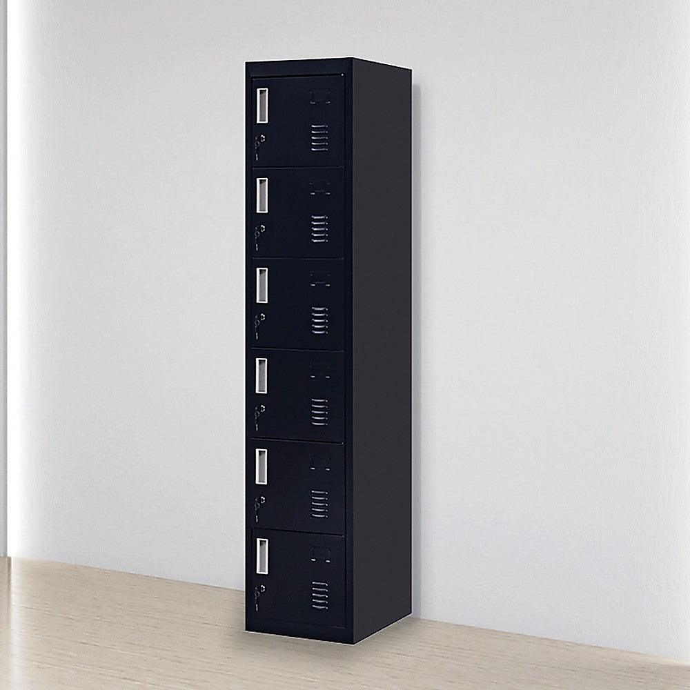 Buy 6-Door Locker for Office Gym Shed School Home Storage discounted | Products On Sale Australia