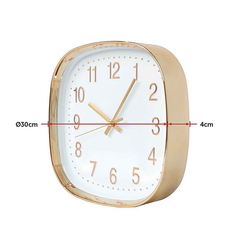 Buy Modern Wall Clock Silent Non-Ticking Quartz Battery Operated Gold discounted | Products On Sale Australia