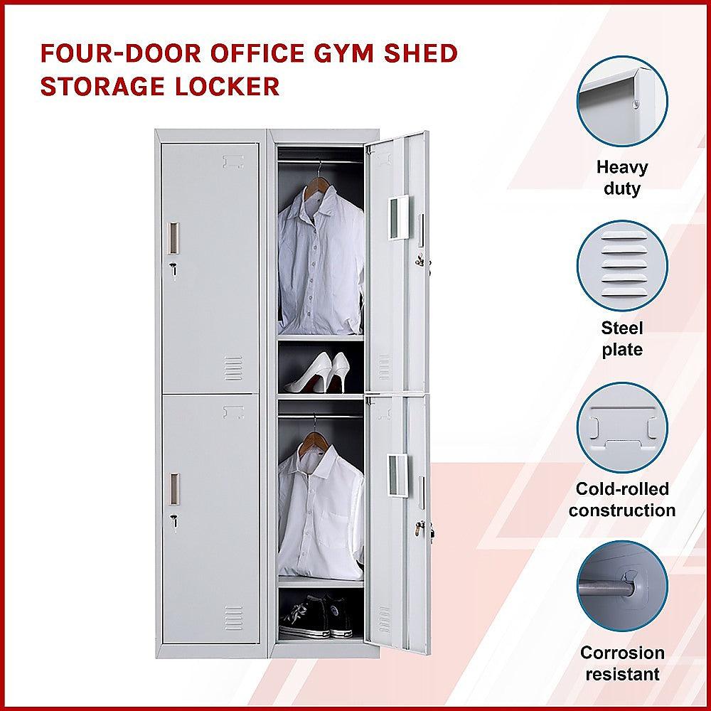 Buy Four-Door Office Gym Shed Storage Locker discounted | Products On Sale Australia