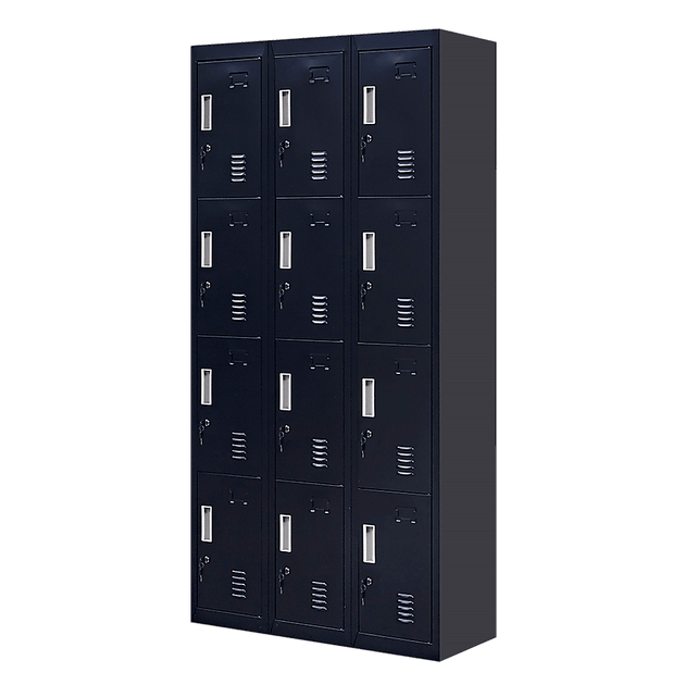 Buy 12-Door Locker for Office Gym Shed School Home Storage - Standard Lock with Keys discounted | Products On Sale Australia