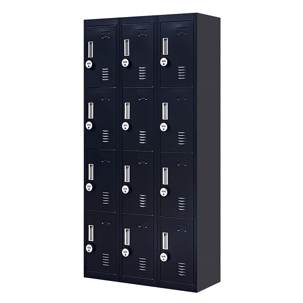 Buy 12-Door Locker for Office Gym Shed School Home Storage - 4-Digit Combination Lock discounted | Products On Sale Australia