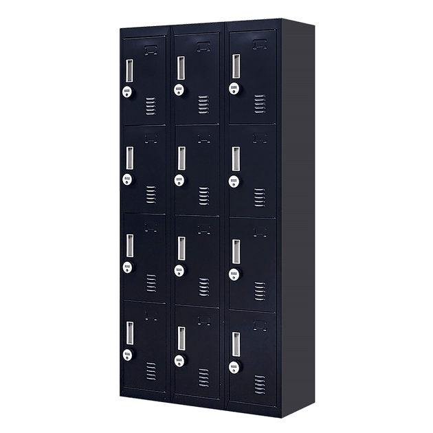 Buy 12-Door Locker for Office Gym Shed School Home Storage - 4-Digit Combination Lock discounted | Products On Sale Australia