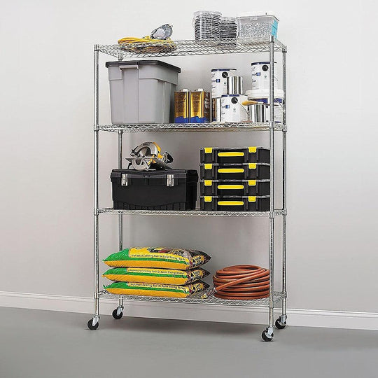 Buy Modular Wire Storage Shelf 900 x 450 x 1800mm Steel Shelving discounted | Products On Sale Australia