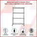 Buy Modular Wire Storage Shelf 900 x 450 x 1800mm Steel Shelving discounted | Products On Sale Australia