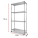 Buy Modular Wire Storage Shelf 900 x 450 x 1800mm Steel Shelving discounted | Products On Sale Australia