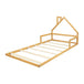 Buy Pine Wood Floor Bed House Frame for Kids and Toddlers discounted | Products On Sale Australia