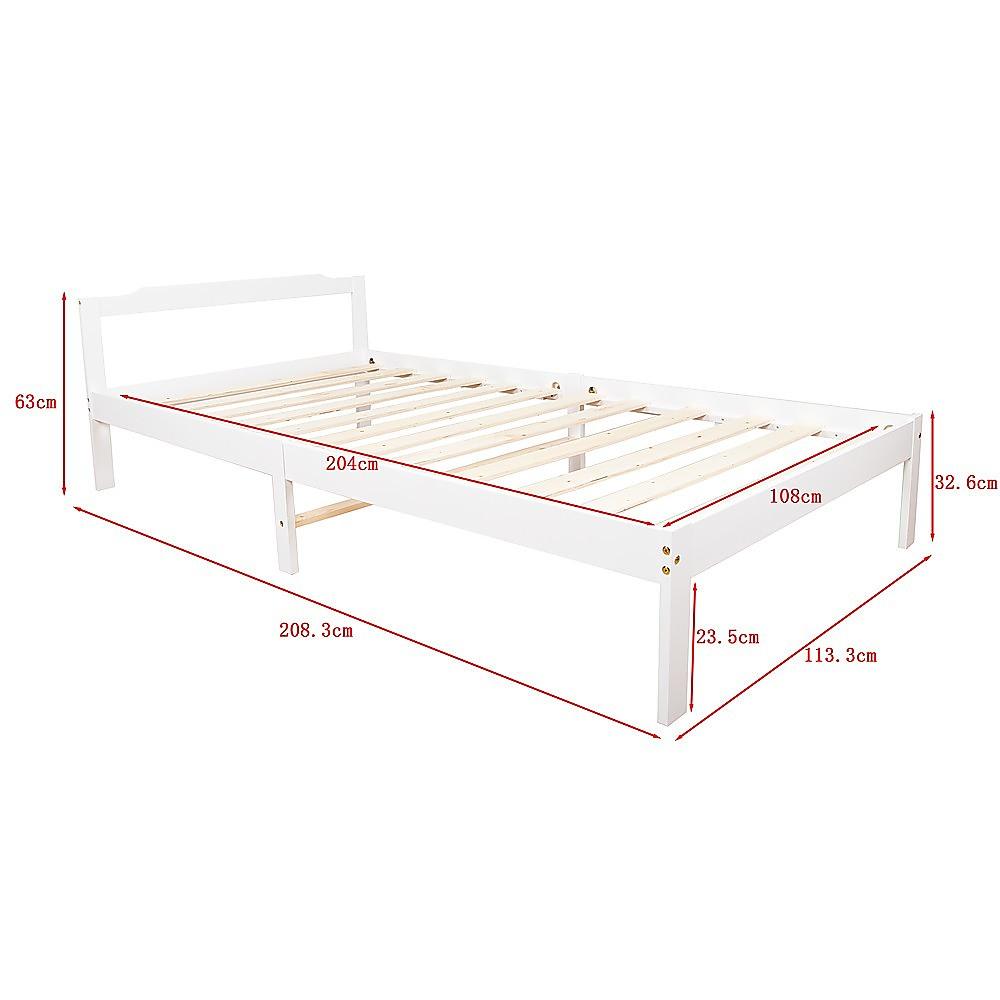 Buy Natural Wooden Bed Frame Home Furniture discounted | Products On Sale Australia