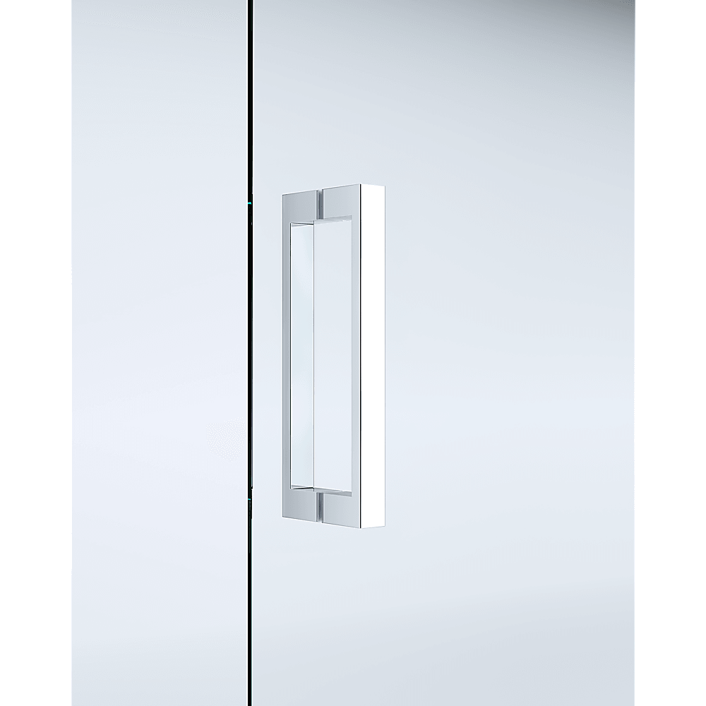 Buy Adjustable 900x900mm Double Sliding Door Glass Shower Screen in Chrome discounted | Products On Sale Australia