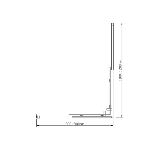 Buy Adjustable 900x1200mm Double Sliding Door Glass Shower Screen in Chrome discounted | Products On Sale Australia