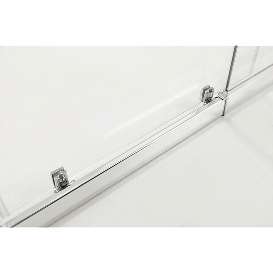 Buy Adjustable 1000x1200mm Double Sliding Door Glass Shower Screen in Chrome discounted | Products On Sale Australia