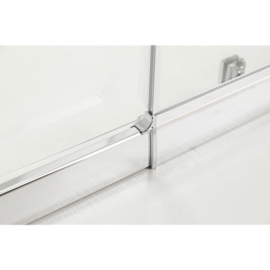 Buy Adjustable 1000x1200mm Double Sliding Door Glass Shower Screen in Chrome discounted | Products On Sale Australia