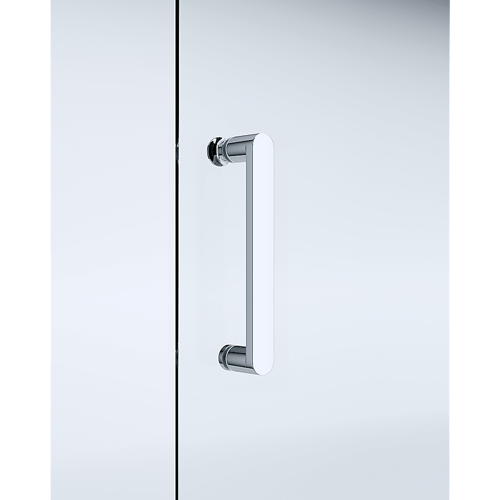 Buy Adjustable 1000x900mm Double Sliding Door Glass Shower Screen in Chrome discounted | Products On Sale Australia