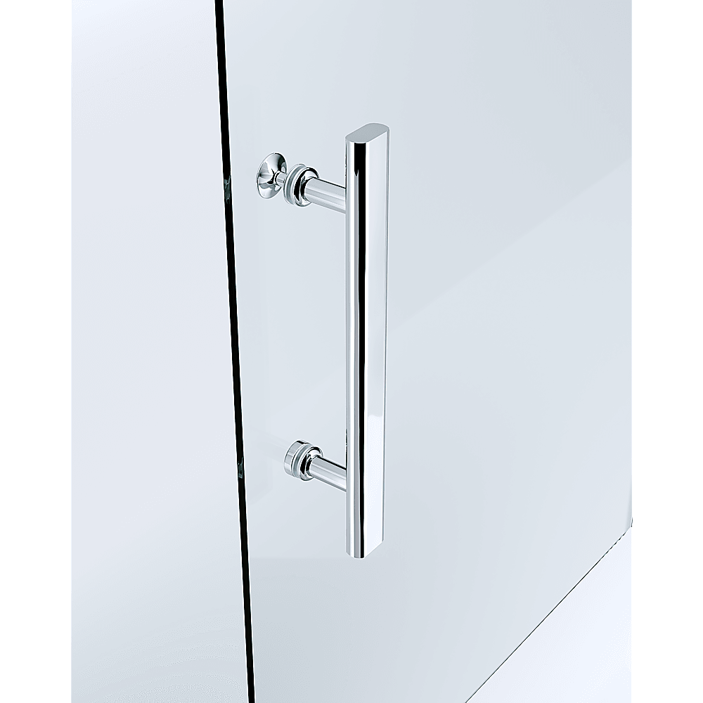 Buy Adjustable 900x1000mm Double Sliding Door Glass Shower Screen in Chrome discounted | Products On Sale Australia