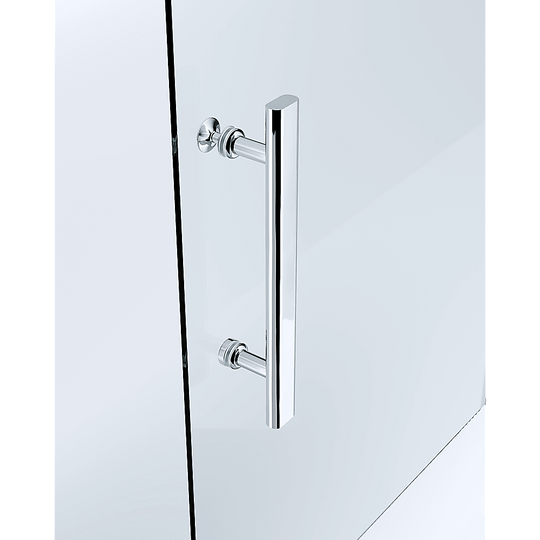 Buy Adjustable 900x1100mm Double Sliding Door Glass Shower Screen in Chrome discounted | Products On Sale Australia