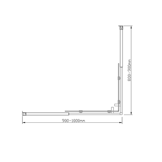 Buy Adjustable 1000x900mm Double Sliding Door Glass Shower Screen in Chrome discounted | Products On Sale Australia