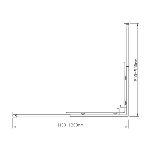 Buy Adjustable 1200x900mm Double Sliding Door Glass Shower Screen in Chrome discounted | Products On Sale Australia