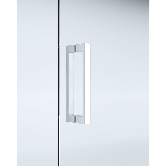 Buy Adjustable 1400x800mm Single Door Corner Sliding Glass Shower Screen in Chrome discounted | Products On Sale Australia